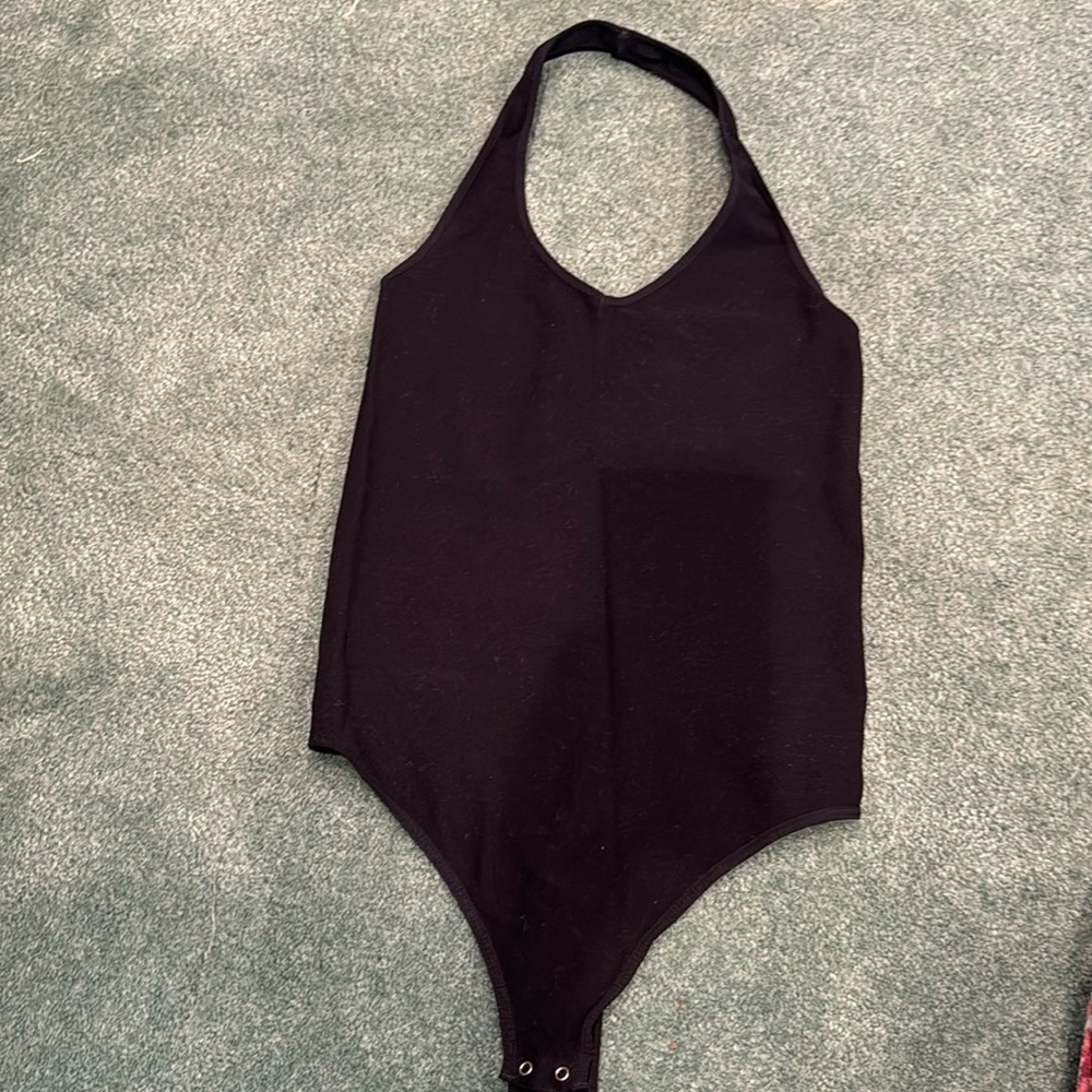 BEBE black halter top bodysuit size M/L